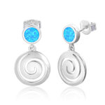 ΣΚΟΥΛΑΡΙΚΙΑ 925 Rhodium blue opal