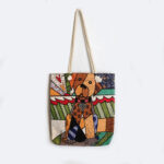 Τσάντα Ώμου Υφαντή Σκυλάκι