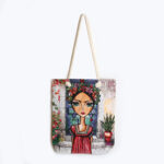 Τσάντα Ώμου Υφαντή Γυναίκα