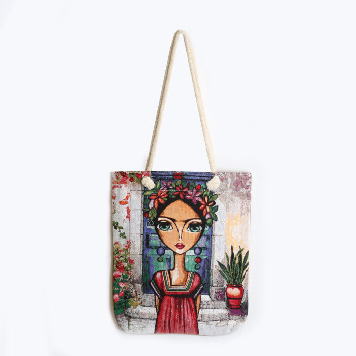 Τσάντα Ώμου Υφαντή Γυναίκα - Image 2