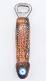 Ξύλινος Φαλλός Ανοιχτήρι Ανάγλυφος Καφέ - Image 2