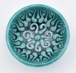 Κεραμικό Μπωλ  Μπλε & Τιρκουάζ Λουλούδι - Image 2