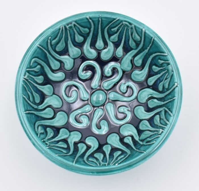 Κεραμικό Μπωλ  Μπλε & Τιρκουάζ Λουλούδι - Image 2