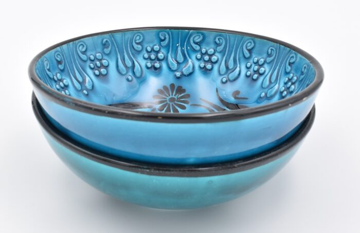 Κεραμικό Μπωλ  Μπλε & Τιρκουάζ Λουλούδι - Image 13