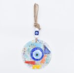 Φυσητό Κρεμαστό Μάτι με  Χρωματιστές Πέτρες - Image 3