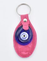 Μπρελόκ  Δερμάτινο Μαίανδρο με Μάτι & Ακρόπολη – Greece - Image 3