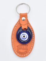 Μπρελόκ  Δερμάτινο  με Μάτι & Ακρόπολη – Greece - Image 3