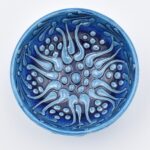 Κεραμικό Μπωλ  Μπλε & Τιρκουάζ Λουλούδι