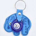 Μπρελόκ  Δερμάτινο Ελέφαντα  με Μάτι & Ακρόπολη – Greece