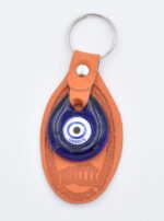 Μπρελόκ  Δερμάτινο Μαίανδρο με Μάτι & Ακρόπολη – Greece - Image 4