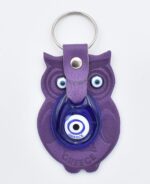 Μπρελόκ  Δερμάτινο Κουκουβάγια  με Μάτι & Ακρόπολη – Greece - Image 5