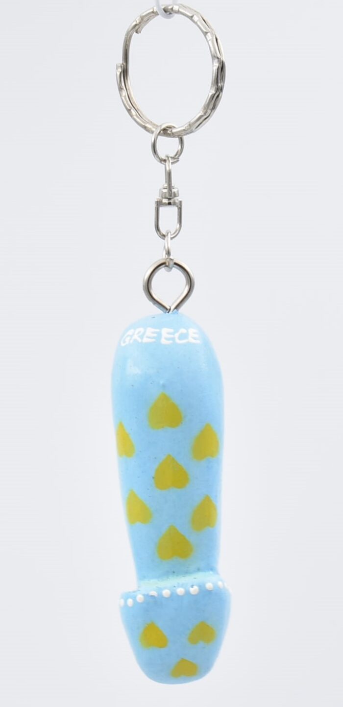 Μπρελόκ Ξύλινος Φαλλός Με Καρδιές - Image 5