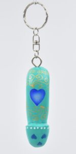 Μπρελόκ Ξύλινος Φαλλός Με Καρδιά &  Λουλούδι - Image 5