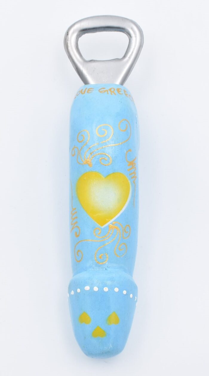 Ξύλινος Φαλλός Ανοιχτήρι με Καρδιά & Λουλούδι - Image 5