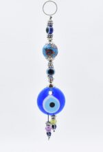 Μάτι Γούρι Κρεμαστό με Θαλασσί Κεραμική Μπίλια - Image 2