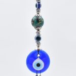 Μάτι Γούρι Κρεμαστό με Πράσινη Κεραμική Μπίλια