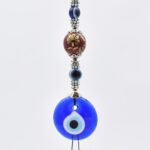 Μάτι Γούρι Κρεμαστό με Κόκκινη Κεραμική Μπίλια