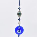 Μάτι Γούρι Κρεμαστό με Πράσινη Κεραμική Μπίλια