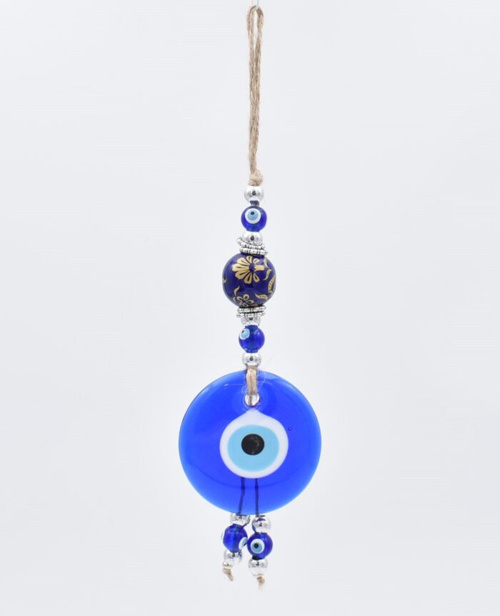 Μάτι Γούρι Κρεμαστό με Μπλέ Κεραμική Μπίλια - Image 2