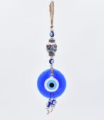 Μάτι Γούρι Κρεμαστό με Λευκή Κεραμική Μπίλια - Image 3