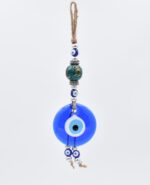 Μάτι Γούρι Κρεμαστό με Πράσινη Κεραμική Μπίλια - Image 2