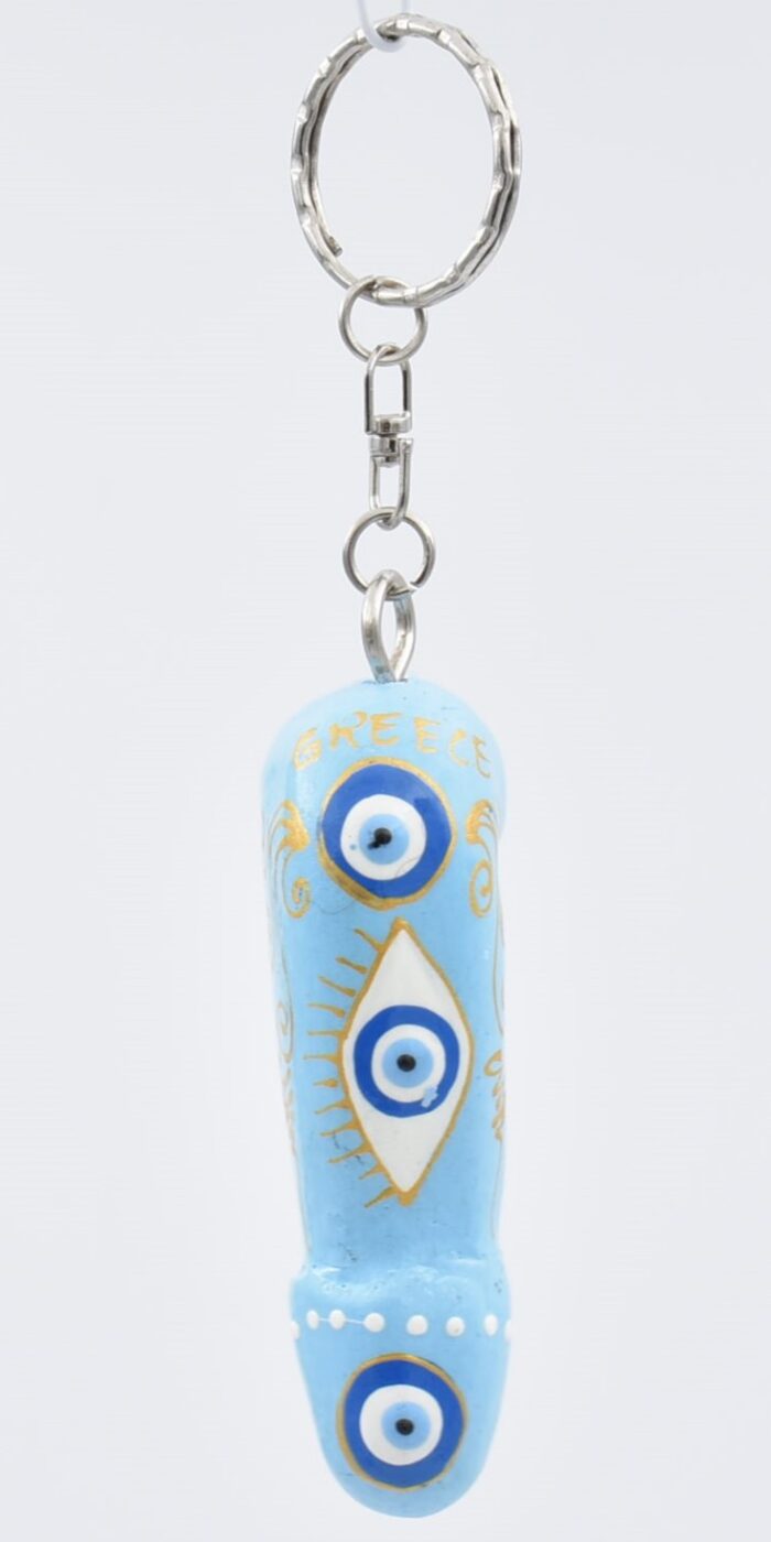 Μπρελόκ Ξύλινος Φαλλός Με Μάτι - Image 6