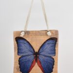 Τσάντα Ώμου Υφαντή Πεταλούδα