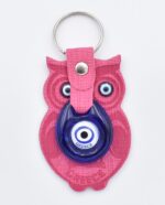 Μπρελόκ  Δερμάτινο Κουκουβάγια  με Μάτι & Ακρόπολη – Greece - Image 7