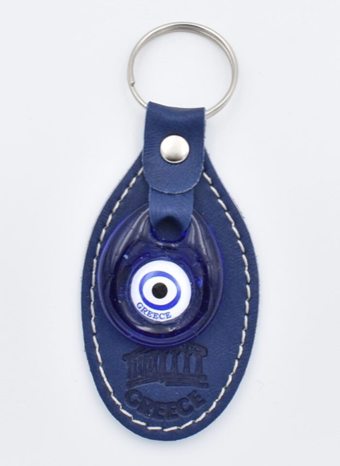 Μπρελόκ  Δερμάτινο  με Μάτι & Ακρόπολη – Greece - Image 7