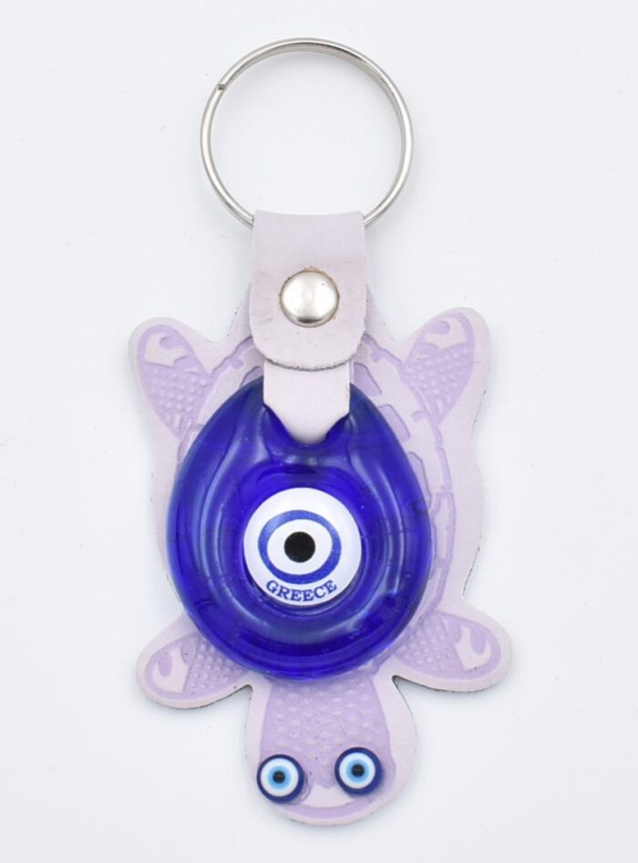 Μπρελόκ  Δερμάτινο Χελώνα με Μάτι & Ακρόπολη – Greece - Image 7