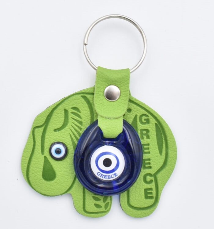 Μπρελόκ  Δερμάτινο Ελέφαντα  με Μάτι & Ακρόπολη – Greece - Image 8