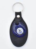 Μπρελόκ  Δερμάτινο Μαίανδρο με Μάτι & Ακρόπολη – Greece - Image 8