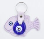 Μπρελόκ  Δερμάτινο Ψάρι με Μάτι & Ακρόπολη – Greece - Image 8