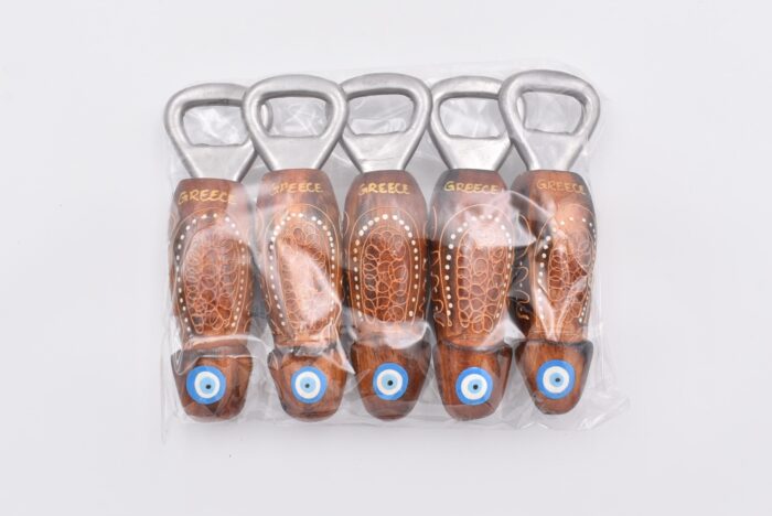 Ξύλινος Φαλλός Ανοιχτήρι Ανάγλυφος Καφέ - Image 3