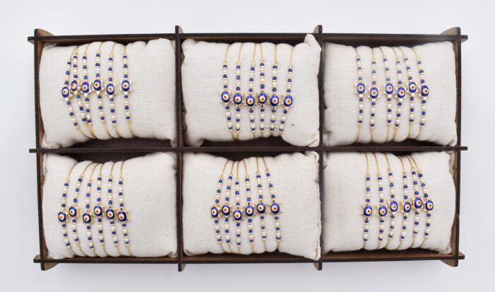 Βραχιόλι με Χελωνάκι και Μπλε Χάντρες - Image 2