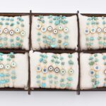 Βραχιόλι με Μάτι και Τυρκουάζ Χάντρες