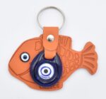 Μπρελόκ  Δερμάτινο Ψάρι με Μάτι & Ακρόπολη – Greece - Image 9