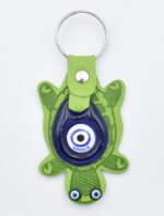 Μπρελόκ  Δερμάτινο Χελώνα με Μάτι & Ακρόπολη – Greece