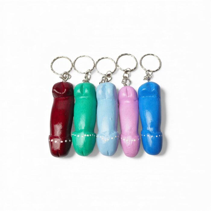 Μπρελόκ Ξύλινος Φαλλός Με Καρδιές - Image 8