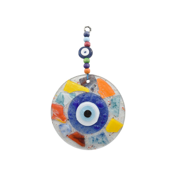 Φυσητό Κρεμαστό Μάτι με  Χρωματιστές Πέτρες - Image 6