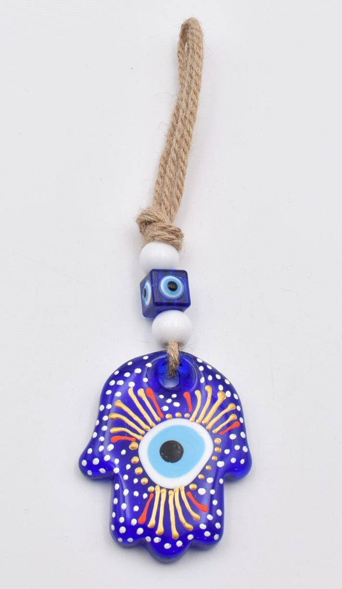 Κρεμαστό Γυάλινο Χέρι της Φατμά - Image 3