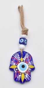 Κρεμαστό Γυάλινο Χέρι της Φατμά