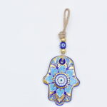 Κρεμαστό Γυάλινο Μάτι Χέρι