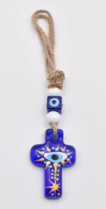 Κρεμαστό Γυάλινο Σταυρός