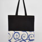 Τσάντα Ώμου Τζιν με Σχέδιο Μάτι