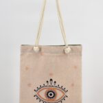 Τσάντα Ώμου Υφαντή Μάτι