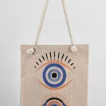 Τσάντα Ώμου Υφαντή Μάτι
