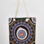 Τσάντα Ώμου Υφαντή Μάτι