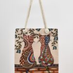 Τσάντα Ώμου Υφαντή Γάτα