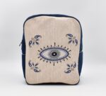 Τσάντα Πλάτης Υφαντή με Μάτι